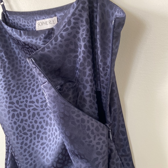 Pattern navy mini dress - Picture 5 of 6